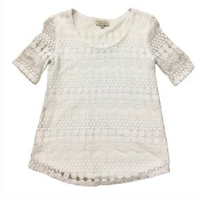 Chenault White Lace Blouse